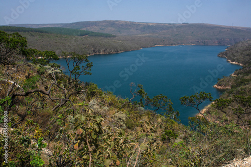 lake and mountains