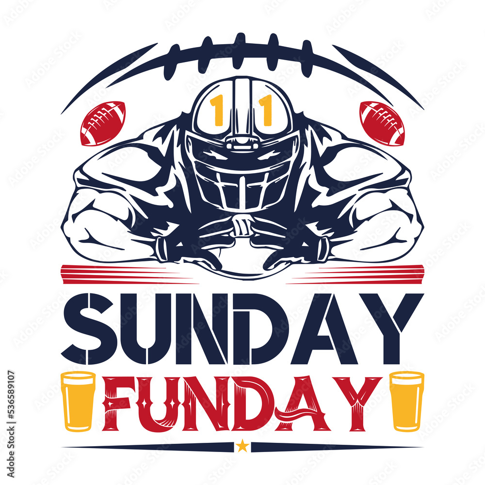 Football Design Perfect For T-shirt And Others
