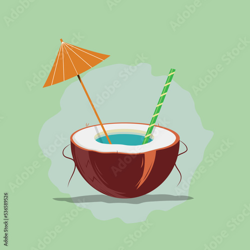 summer, coconut it's time for chill