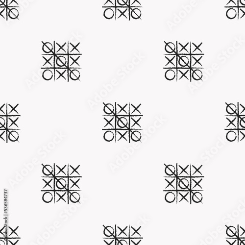 Black Tic tac toe pattern on white background.