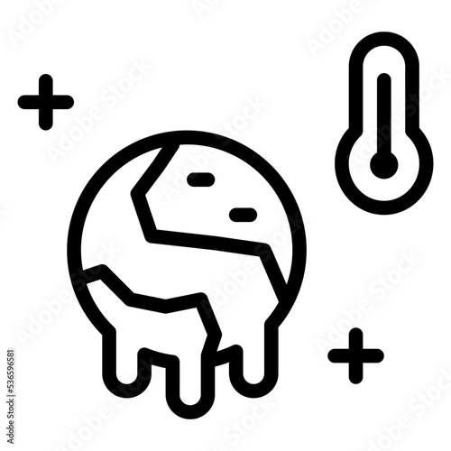 global warming icon
