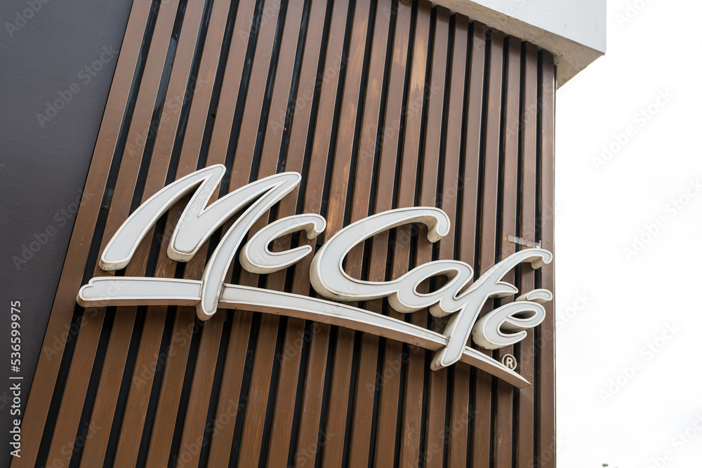Samut Prakan, Thailand - October 8, 2022 : Logo Mccafe. McCafe is a ...