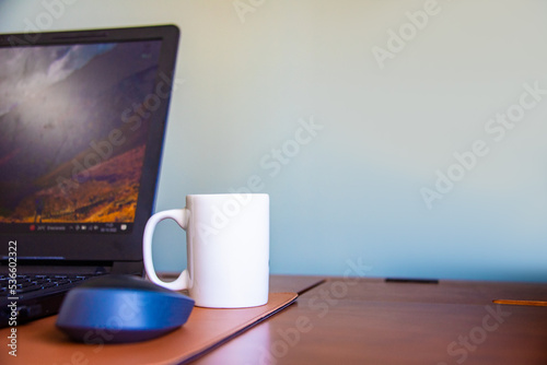 coffee and laptop