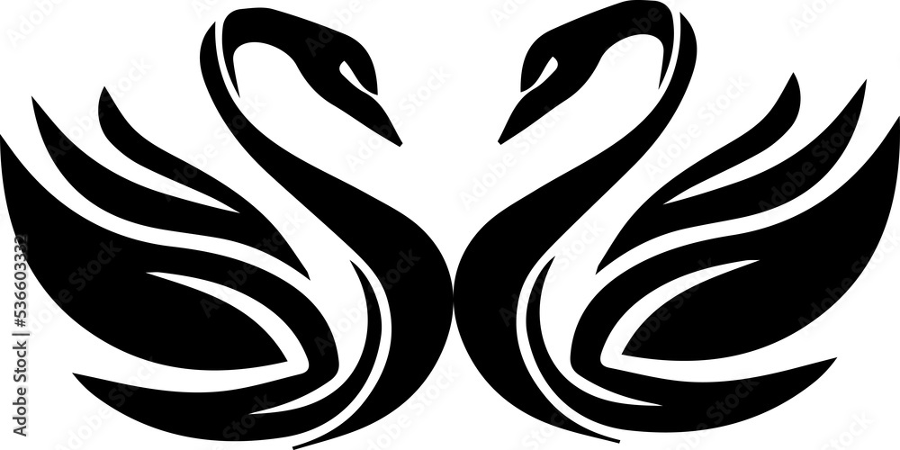 Swan  silhouette