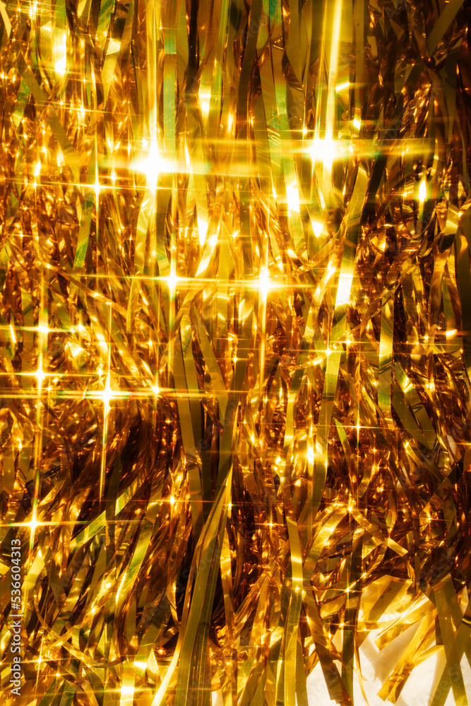 sparkling gold tinsel backdrop Stock Photo Adobe Stock
