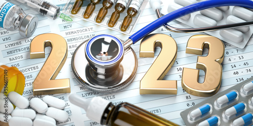 Obraz na płótnie 2023 Happy New Year