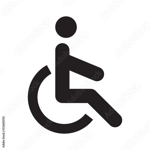 Wheel Chair icon vector design template