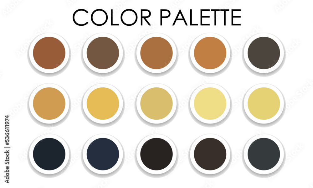 Color palette 2023. Color combinations. Vector