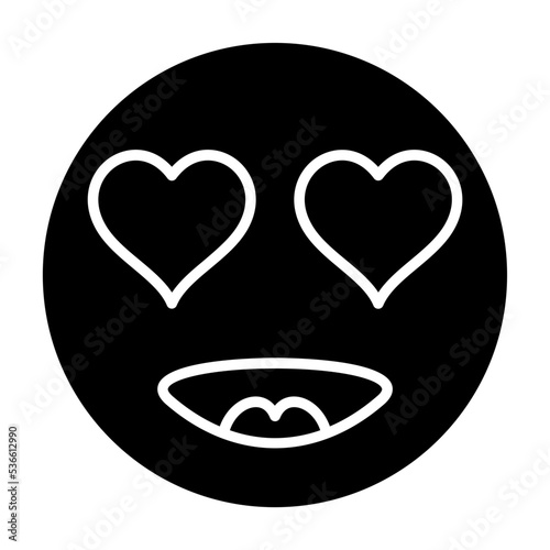 In Love Glyph Icon