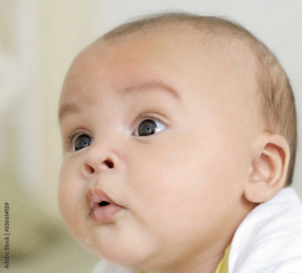 little baby at home having a rest stock photo little baby at home having a rest stock photo