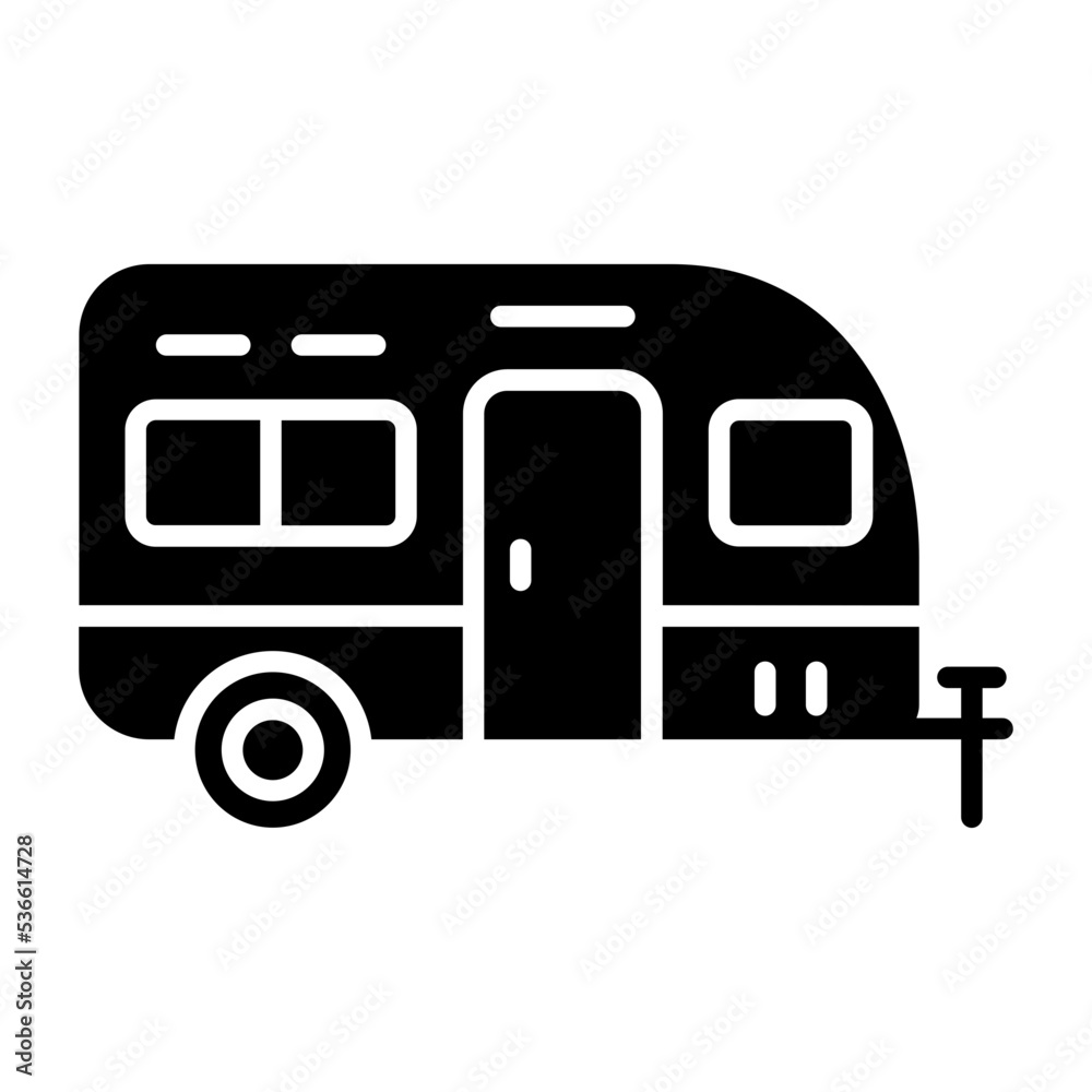 Caravan Glyph Icon