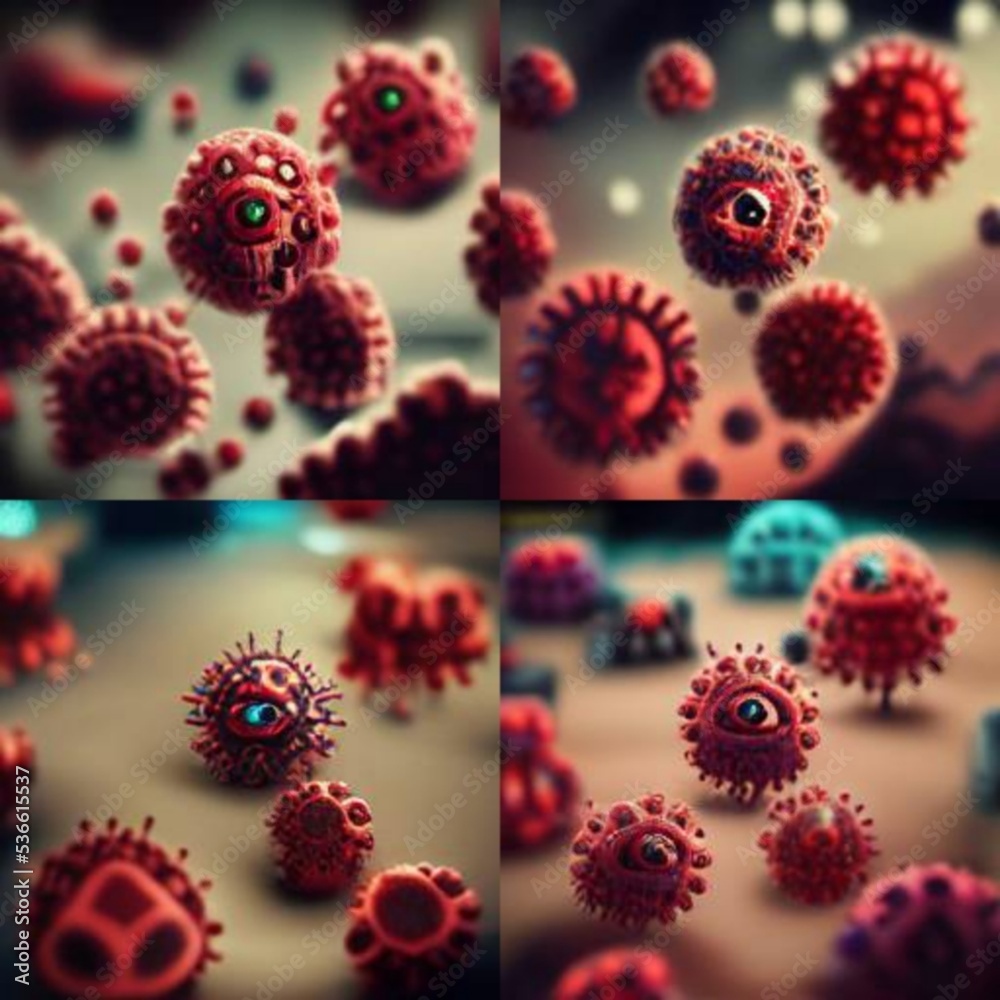 Virus cell spying on us, Covid 19 virus and new viruses, bacteria and viruses Virus cell spying on us, Covid 19 virus and new viruses, bacteria and viruses