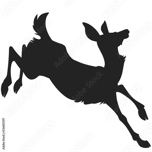 silhouette of a deer