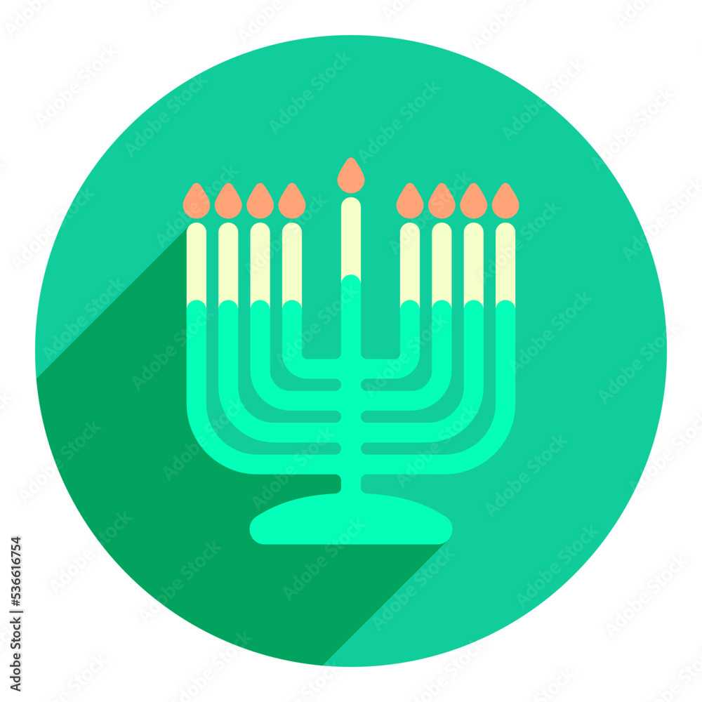 menorah. icon, logo in flat style square menorah. flat turquoise logo with a shadow. icon for hanukkah. web browser icon. menorah. icon, logo in flat style square menorah. flat turquoise logo with a shadow. icon for hanukkah. web browser icon.