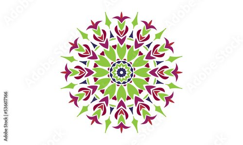 Floral mandala vector, abstract mandala, ornament, round circle mandala, luxury mandala design with green purple vector background vintage abstract floral pattern
