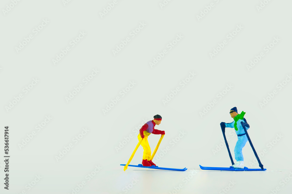skier isolated on white background skier isolated on white background