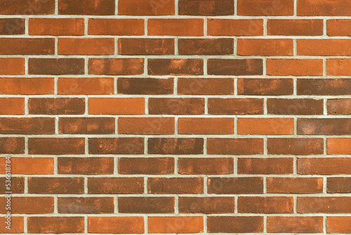 background of a wall made of brown bricks of different shades