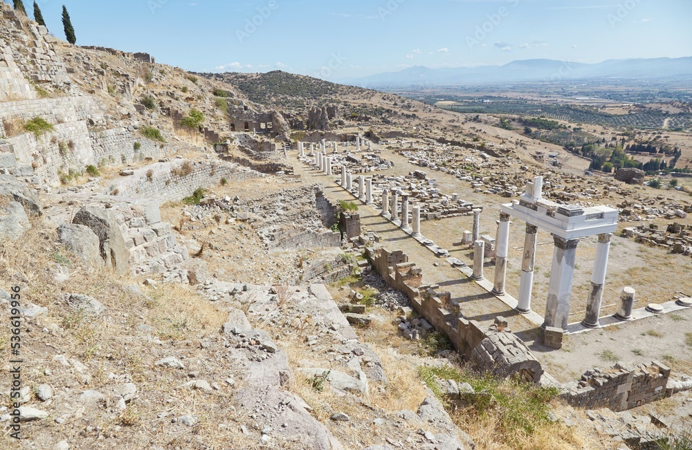 The Gymnasium of Ancient Pergamon in Turkey