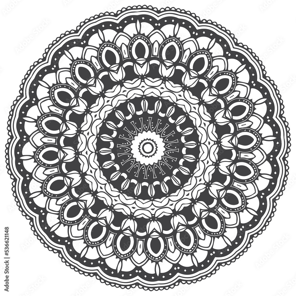 mandala pattern coloring book.ornament round mandala  Perfect for use in any other kind of design. Oriental vector, weave design elements.