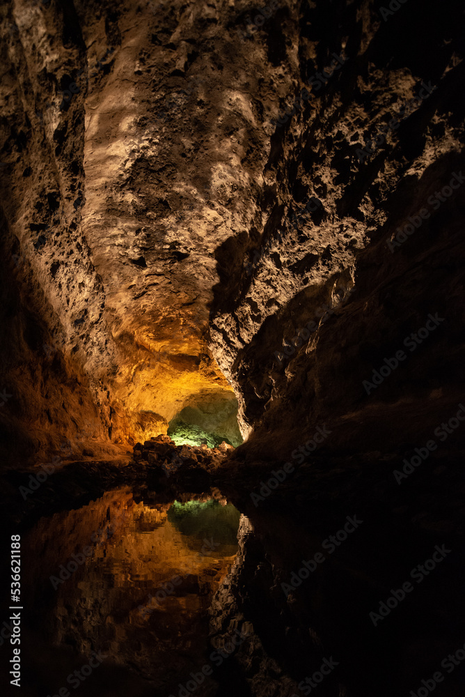 Cuevas de Los Verdes, Lanzarote, Canary Islanda