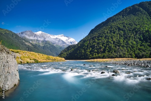 Matukituki River Valley, Aspiring National Park, New Zealand photo