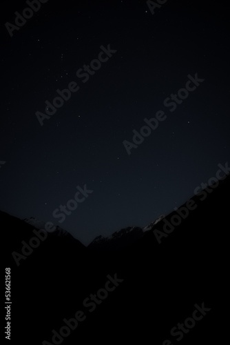 Fotografía Night view south from Cascade Saddle, Aspiring National Park, New Zealand