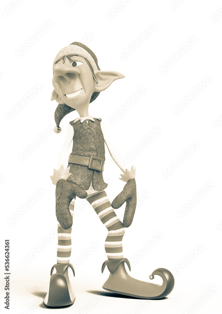 elf santa helper is standing on elf santa helper is standing on