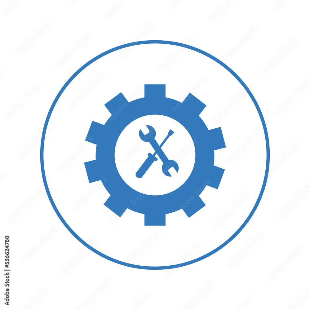 Spanner repair screwdriver tools icon | Circle version icon | Spanner repair screwdriver tools icon | Circle version icon |