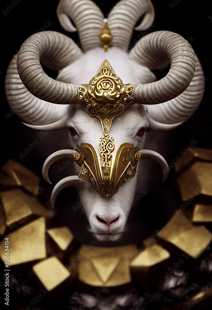 Obraz premium A Goat Warrior 