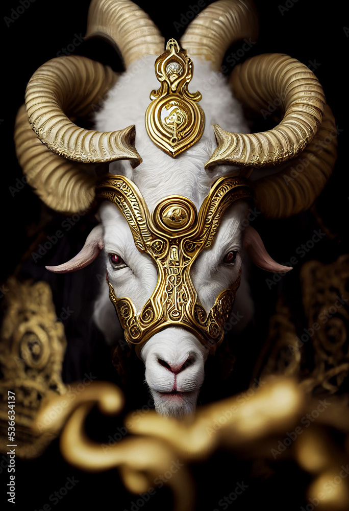 Obraz premium A Goat Warrior 