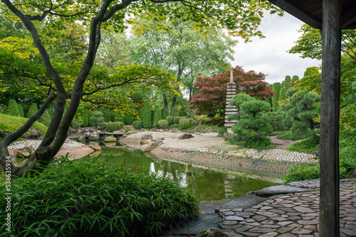 Amazing view on Japanese garden in Bonn