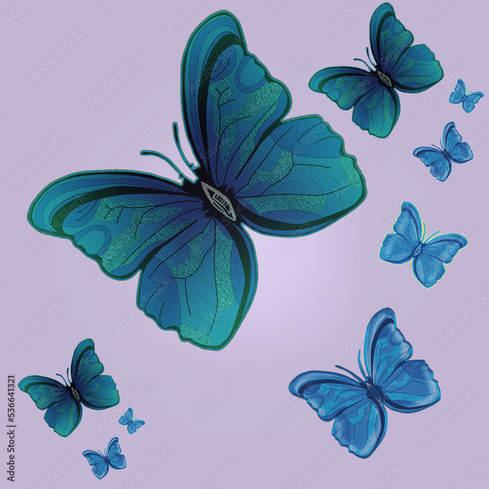 Fototapeta premium Farfalle colorate