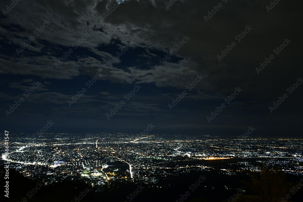 clouds over the city