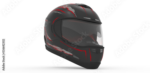 Black Helmet Render
