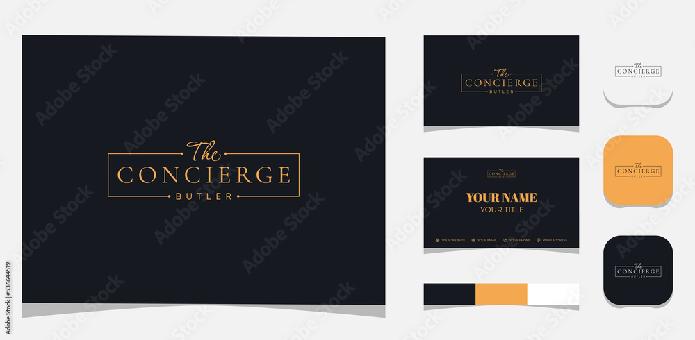 Concierge Business Card Template