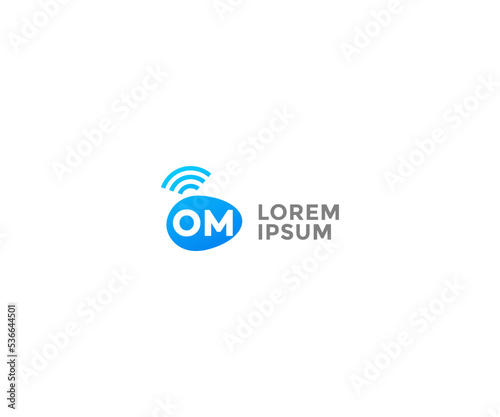 Letter OM Logo, creative om logo icon vector for business