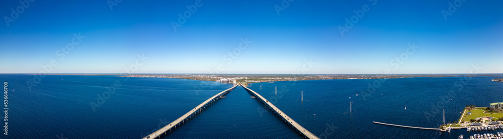 Aerial photo Barron Collier Bridge