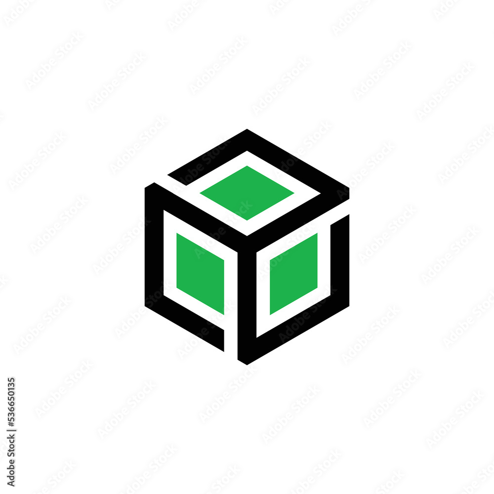 Cube logo design. Box logo design concept. Abstract box logo design Cube logo design. Box logo design concept. Abstract box logo design