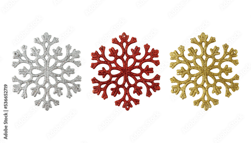 Set of Snowflakes isolated on white background with clipping path. Set of Snowflakes isolated on white background with clipping path.