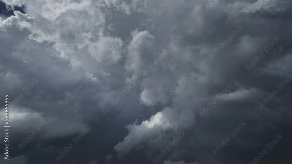 Dramatic dark storm clouds are moving fast, 4k Dramatic dark storm clouds are moving fast, 4k
