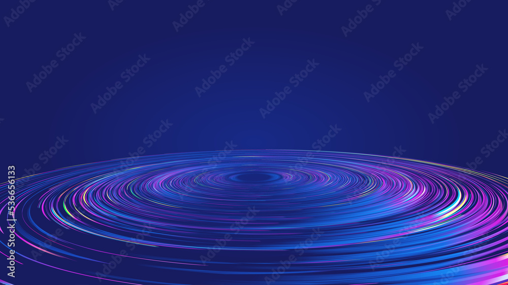 Colorful spiral coil vector graphics
