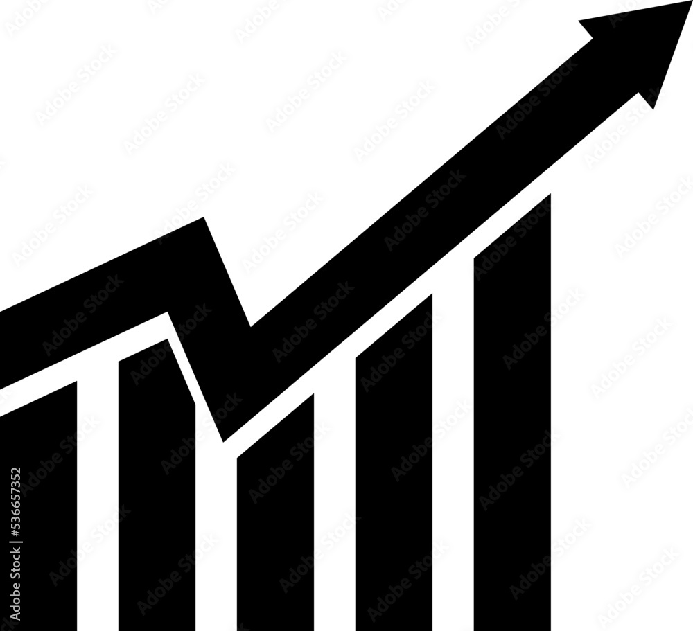 Growing graph Icon. Chart icon. diagram icon Growing graph Icon. Chart icon. diagram icon