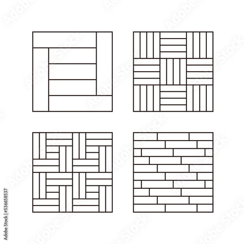 Set of backgrounds of old traditional patterns in Korea and Asia.