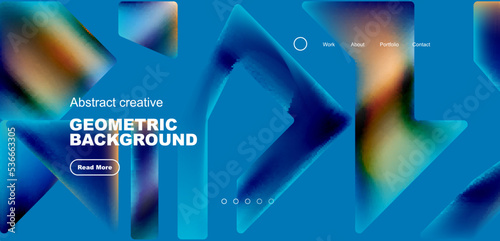 Fluid triangles minimal abstract background. Techno or business concept, pattern for wallpaper, banner, background, landing page