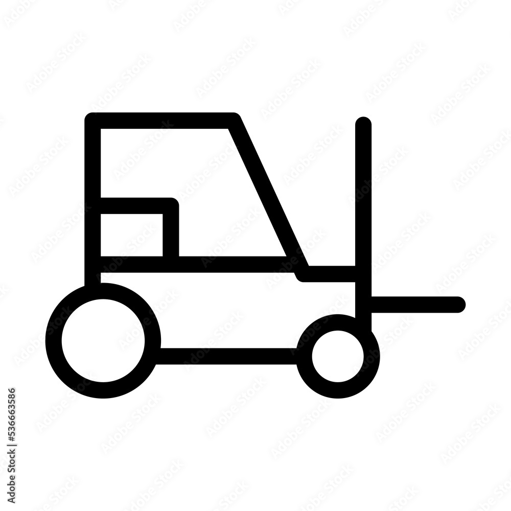 forklift line icon illustration vector graphic forklift line icon illustration vector graphic
