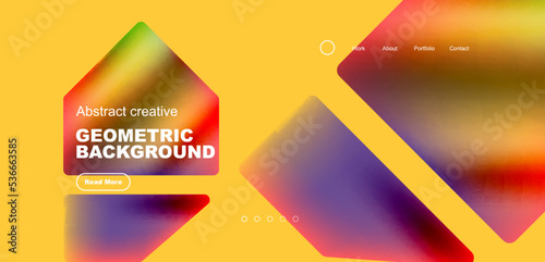 Fluid triangles minimal abstract background. Techno or business concept, pattern for wallpaper, banner, background, landing page