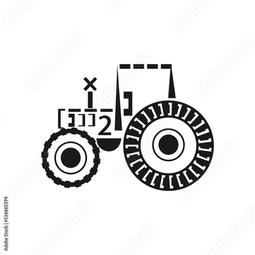 Abstract vehicle illustration isolated on png transparent background