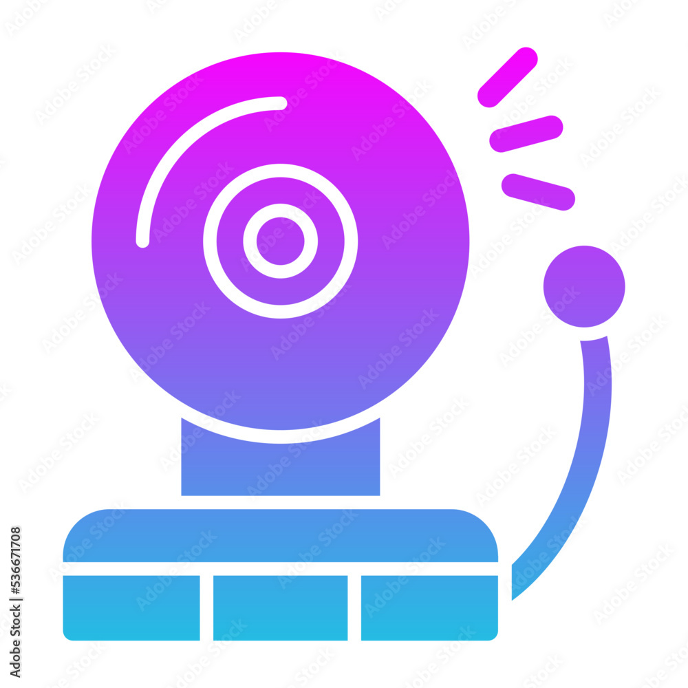 Fire Alarm Glyph Gradient Icon Fire Alarm Glyph Gradient Icon