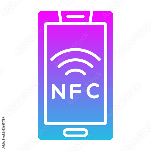 Nfc Glyph Gradient Icon photo