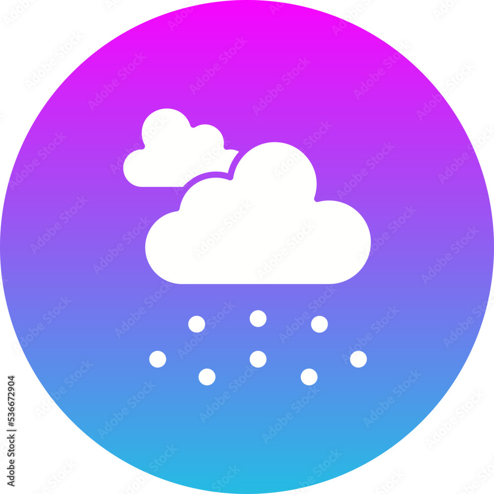 Hail Gradient Circle Glyph Inverted Icon Hail Gradient Circle Glyph Inverted Icon